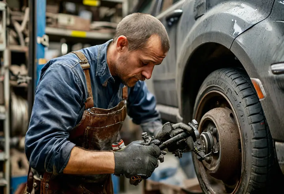 Замена заднего тормозного диска Fiat Ducato