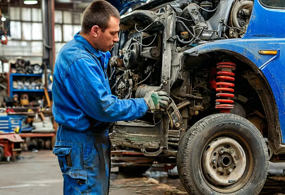 Замена среднего ролика сдвижной двери Fiat Ducato 244