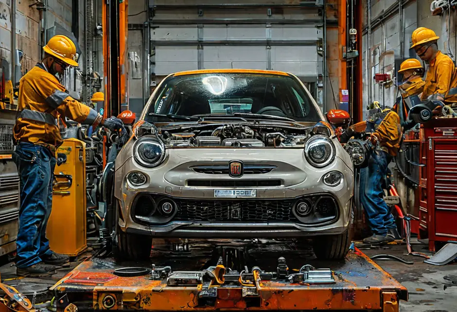 Снятие и установка двигателя Fiat Ducato