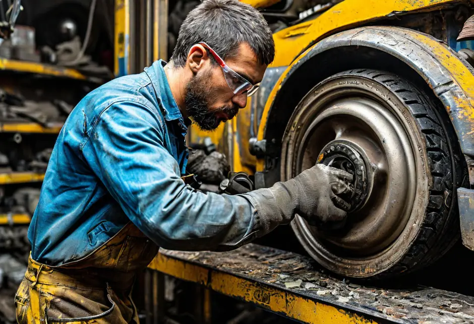 Замена переднего тормозного диска Fiat Ducato 244