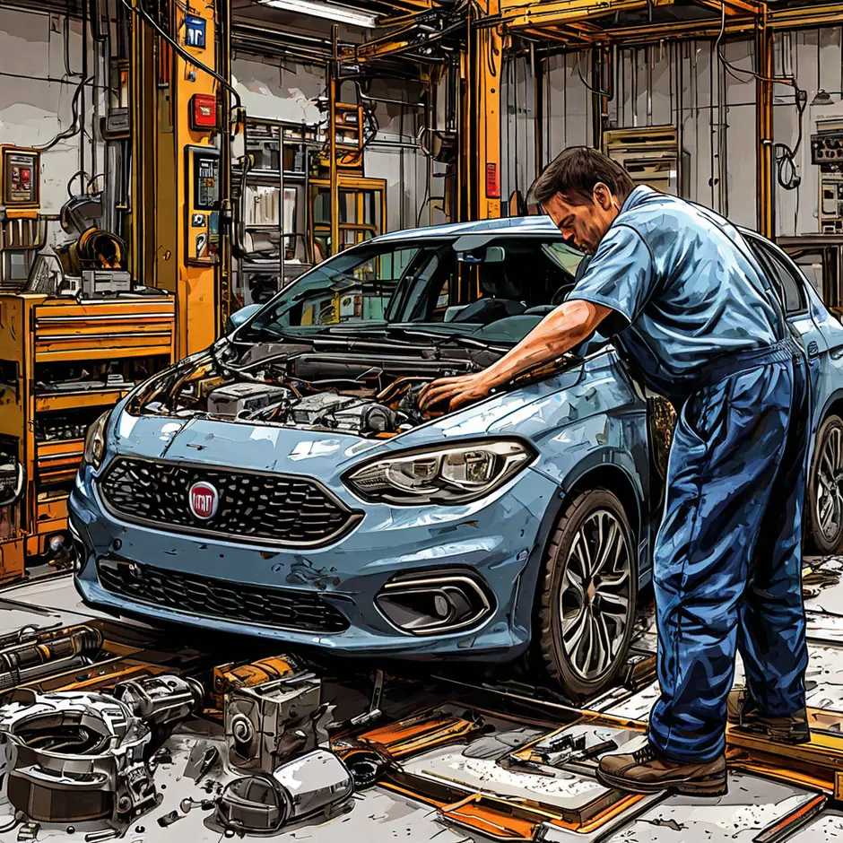 Разборка и сборка передней части автомобиля Fiat Ducato 244